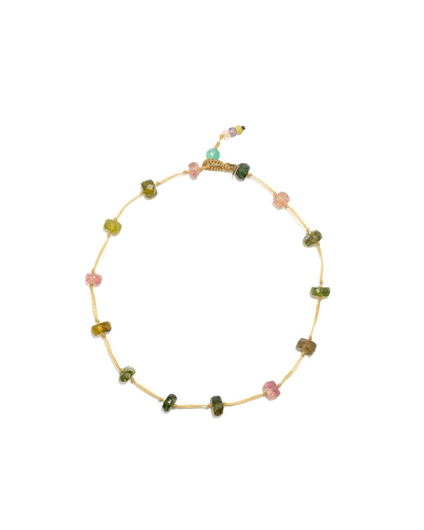 Bracelet  - Fairy Tourmaline - Fil Beige