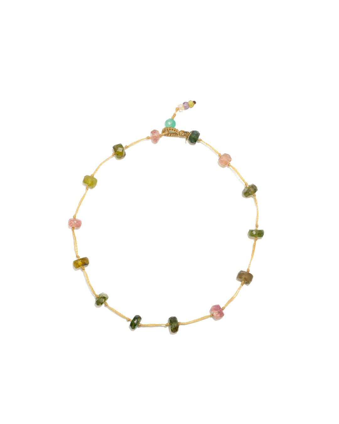 Bracelet  - Fairy Tourmaline - Fil Beige