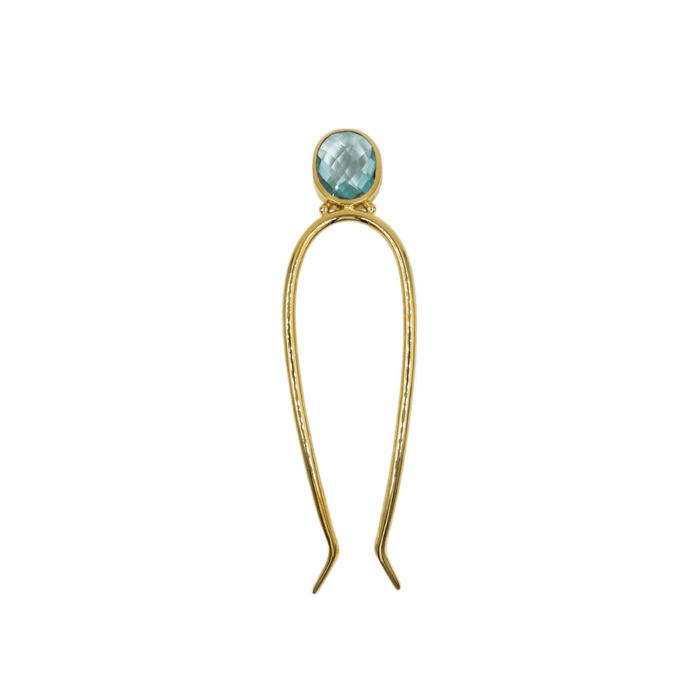 Épingle à cheveux Kali Dublet Aquamarine