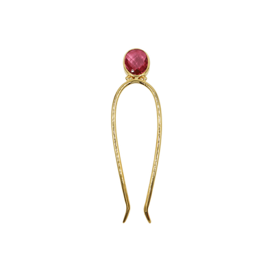 Kali Dublet Tourmaline Hairpin